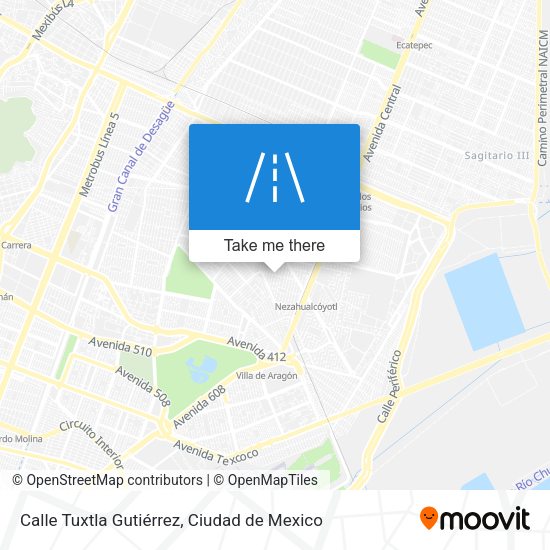 Mapa de Calle Tuxtla Gutiérrez