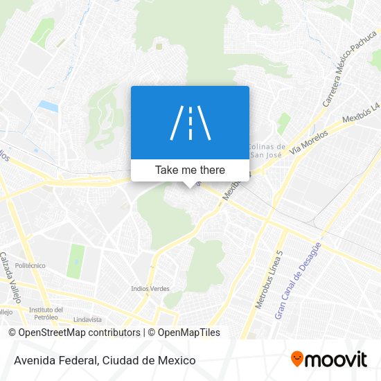 Avenida Federal map