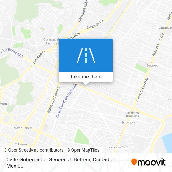 Calle Gobernador General J. Beltran map
