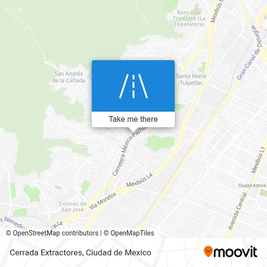 Cerrada Extractores map