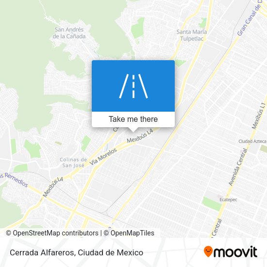 Mapa de Cerrada Alfareros