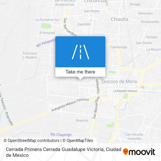 Cerrada Primera Cerrada Guadalupe Victoria map