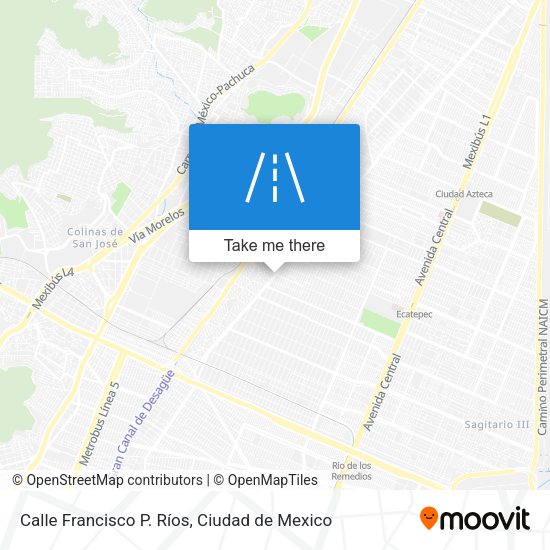 Mapa de Calle Francisco P. Ríos