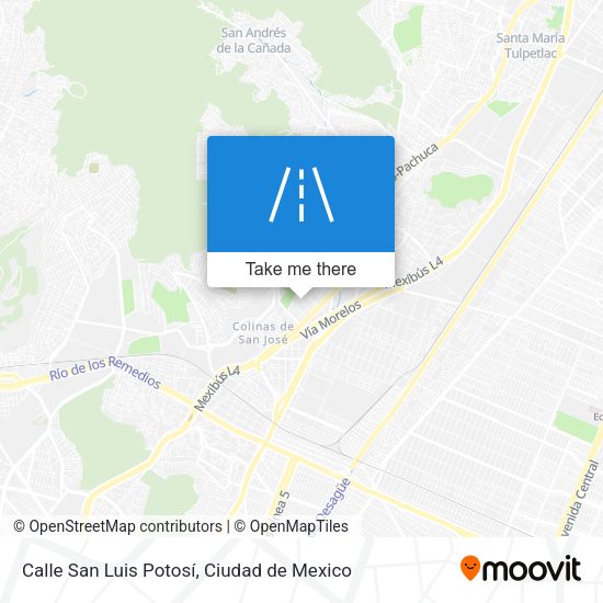 Calle San Luis Potosí map