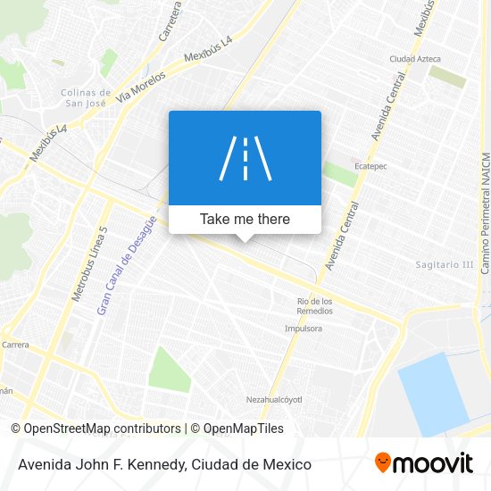 Avenida John F. Kennedy map