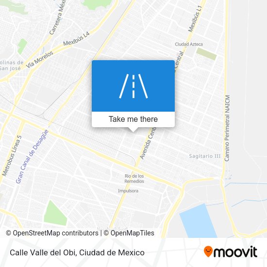 Calle Valle del Obi map