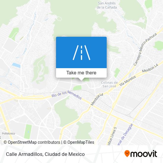 Calle Armadillos map