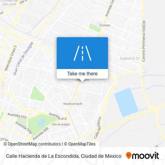 Calle Hacienda de La Escondida map