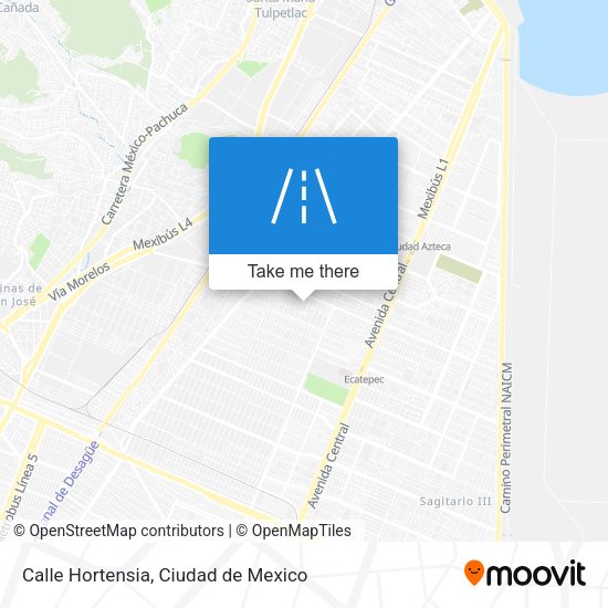 Mapa de Calle Hortensia