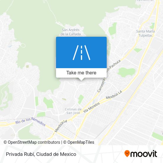 Privada Rubí map