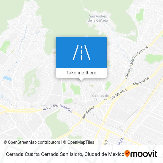Cerrada Cuarta Cerrada San Isidro map
