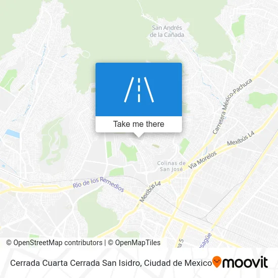 Cerrada Cuarta Cerrada San Isidro map