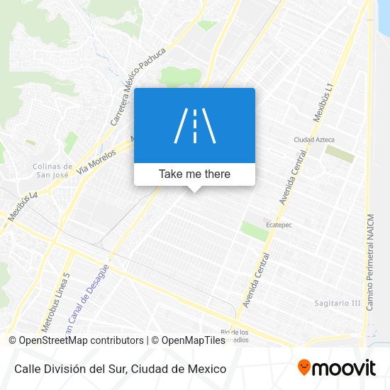 Calle División del Sur map