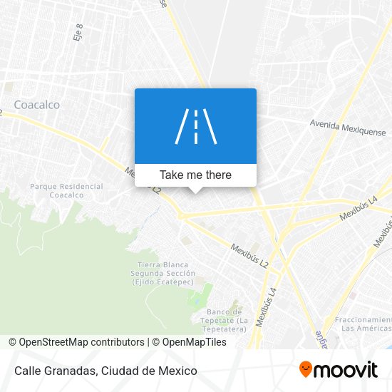 Calle Granadas map