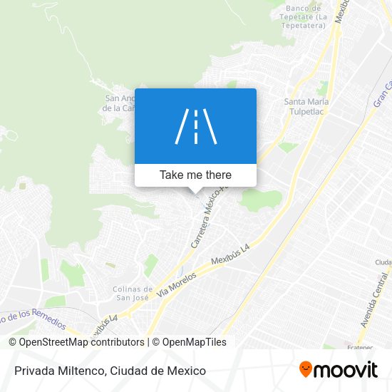 Privada Miltenco map