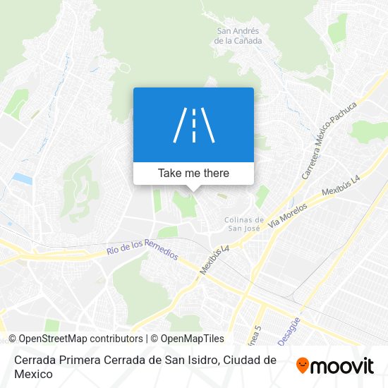 Mapa de Cerrada Primera Cerrada de San Isidro