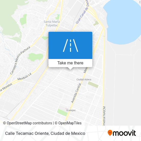 Calle Tecamac Oriente map