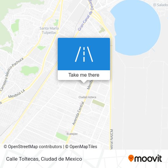 Calle Toltecas map
