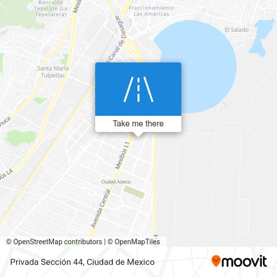 Privada Sección 44 map