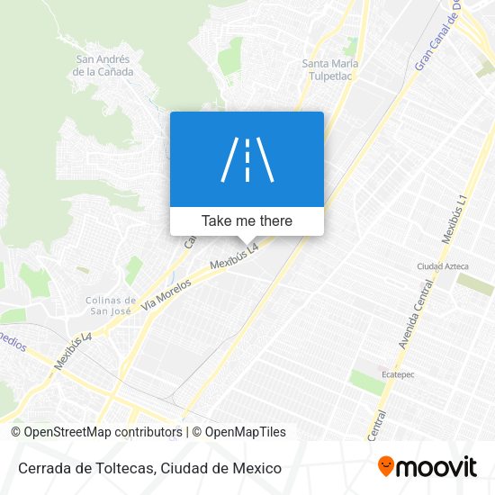 Cerrada de Toltecas map
