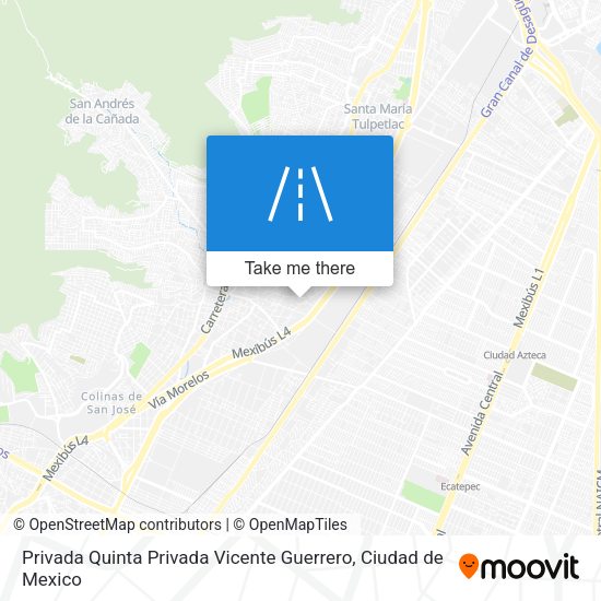 Privada Quinta Privada Vicente Guerrero map