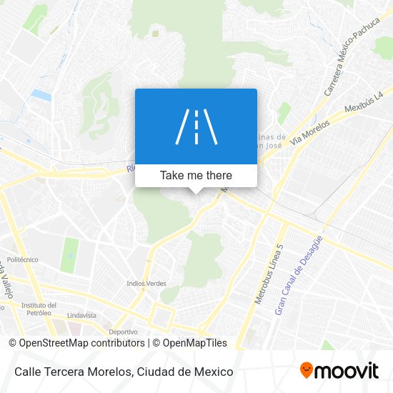 Calle Tercera Morelos map