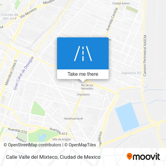 Calle Valle del Mixteco map