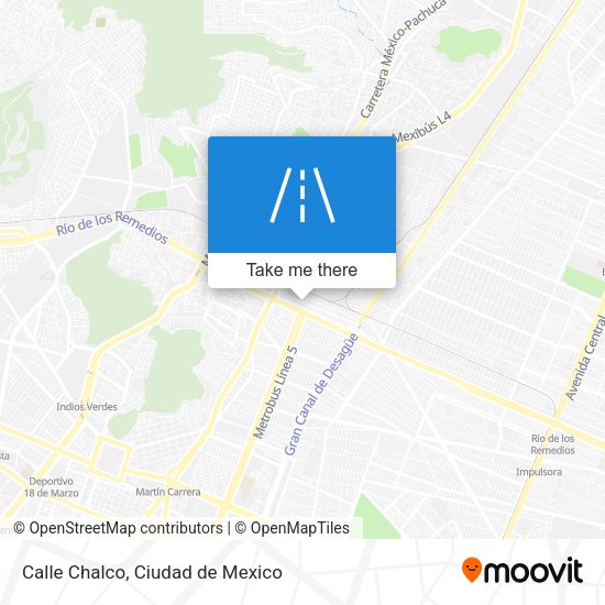 Mapa de Calle Chalco