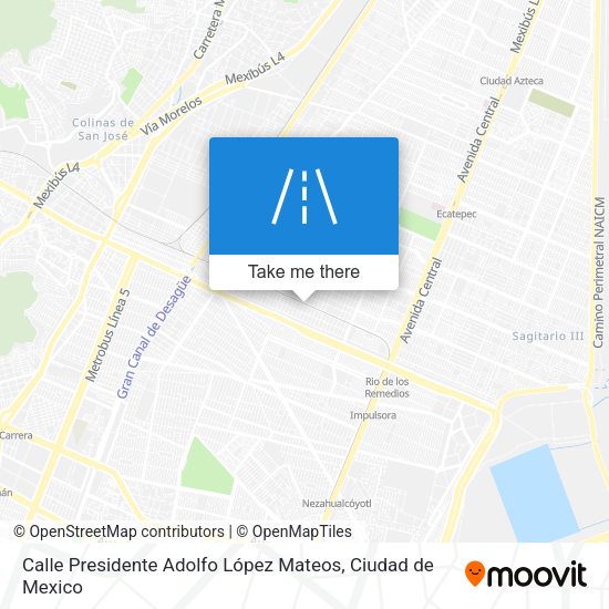 Calle Presidente Adolfo López Mateos map
