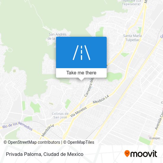 Privada Paloma map