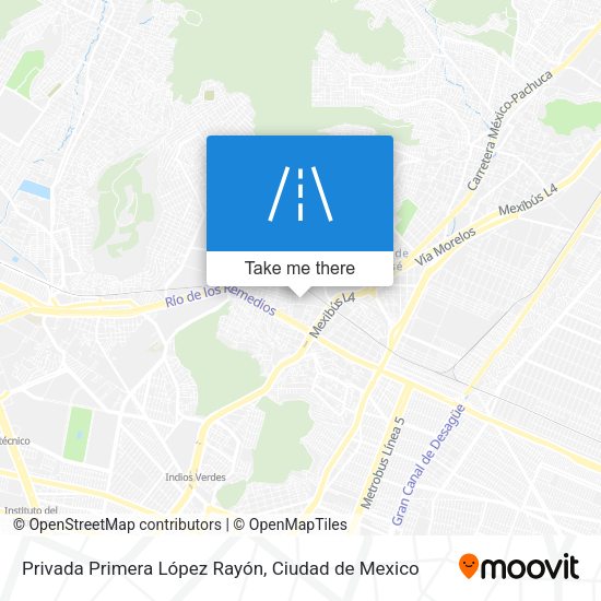 Mapa de Privada Primera López Rayón