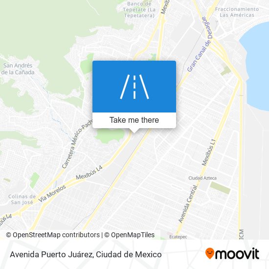 Mapa de Avenida Puerto Juárez