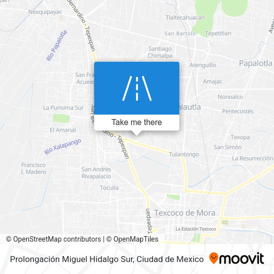 Prolongación Miguel Hidalgo Sur map
