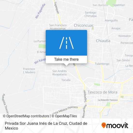 Privada Sor Juana Inés de La Cruz map