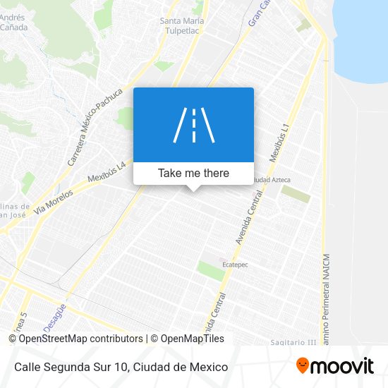 Calle Segunda Sur 10 map