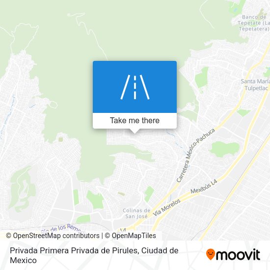 Mapa de Privada Primera Privada de Pirules
