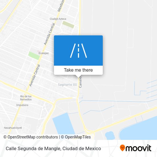 Calle Segunda de Mangle map