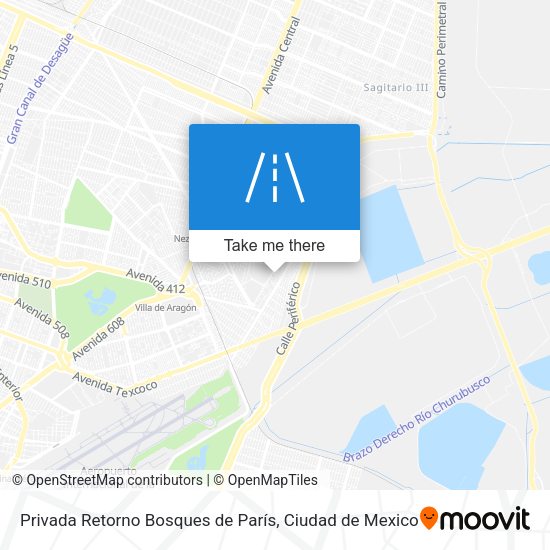 Mapa de Privada Retorno Bosques de París