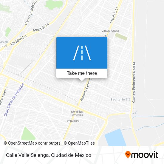 Calle Valle Selenga map