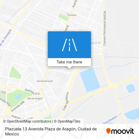 Plazuela 13 Avenida Plaza de Aragón map