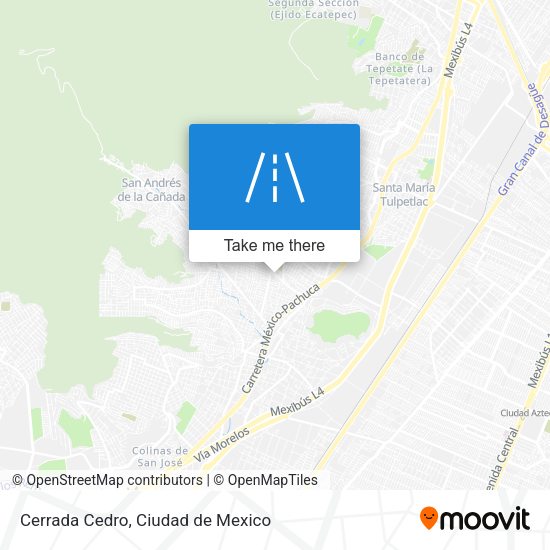 Cerrada Cedro map