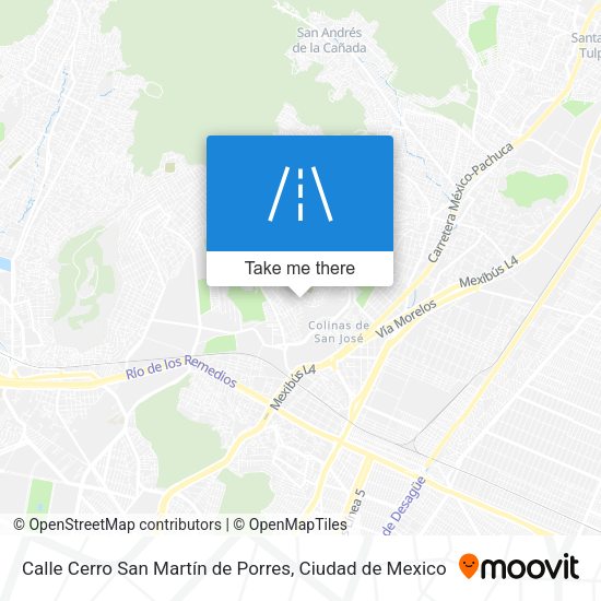 Calle Cerro San Martín de Porres map