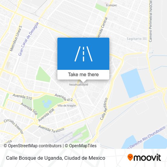 Mapa de Calle Bosque de Uganda
