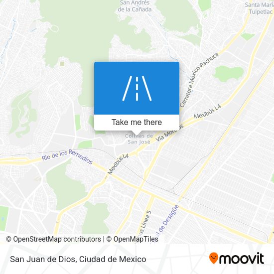 Mapa de San Juan de Dios