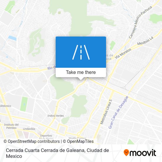 Cerrada Cuarta Cerrada de Galeana map