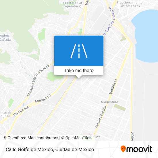 Mapa de Calle Golfo de México