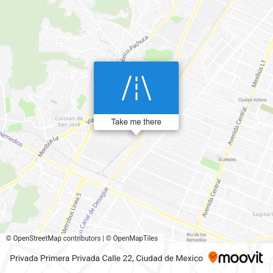 Mapa de Privada Primera Privada Calle 22