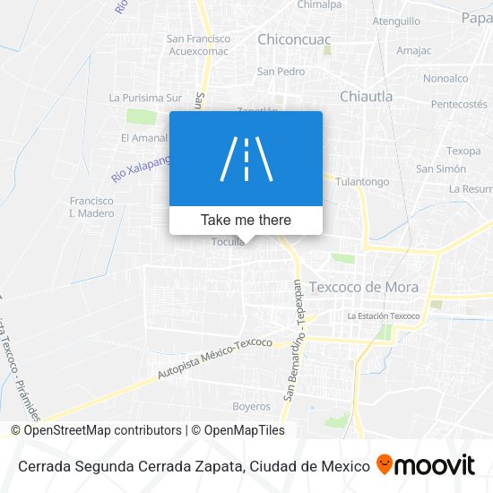Mapa de Cerrada Segunda Cerrada Zapata