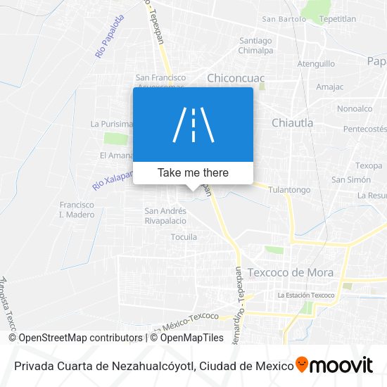 Privada Cuarta de Nezahualcóyotl map