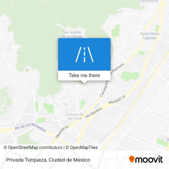 Privada Turqueza map